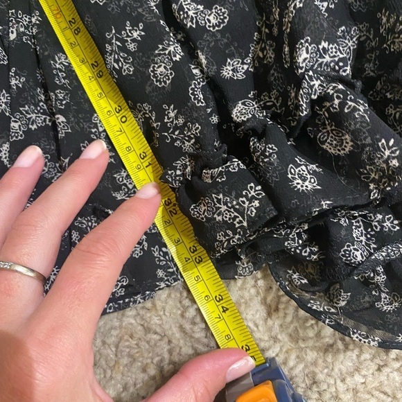 MISA Los Angeles Women's Vittoria Mini Dress M Black Floral Western Romantic - Picture 6 of 9